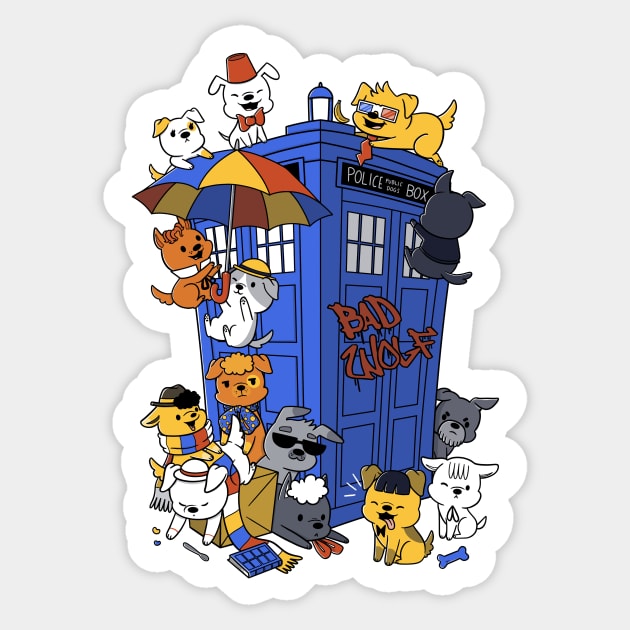 Dogs Who Sticker by TaylorRoss1